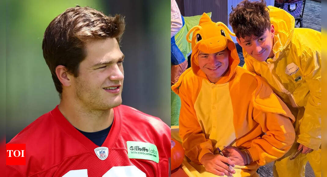 New England Patriots QB Drake Maye swaps the playbook for pumpkins at Halloween bash, brings smiles to kids battling pediatric cancer
